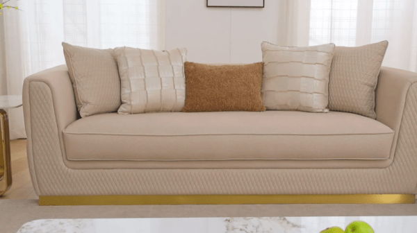 HD-3181 - Sofa - Beige / Gold