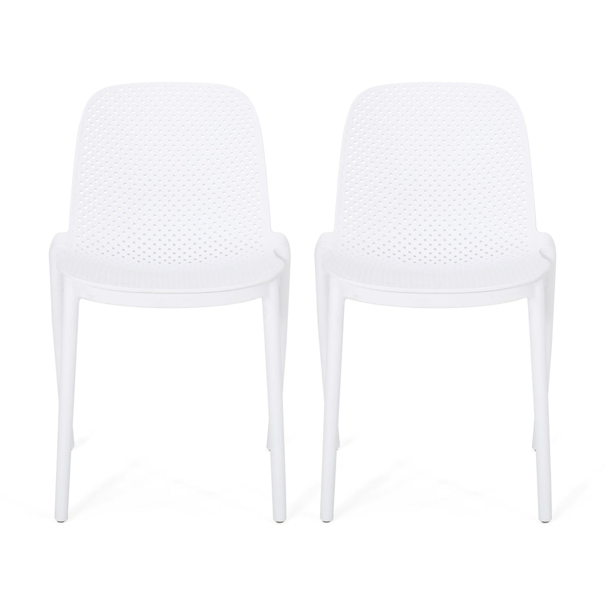 Outdoor Stacking Dining Side Chair (Set of 2)