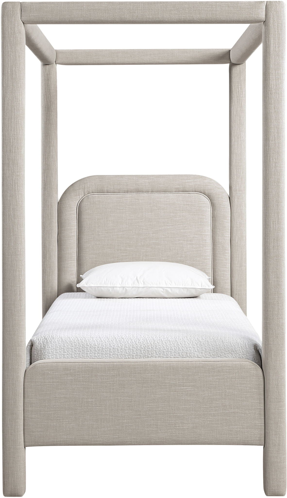 Salina - Linen Textured Fabric Upholstered Bed