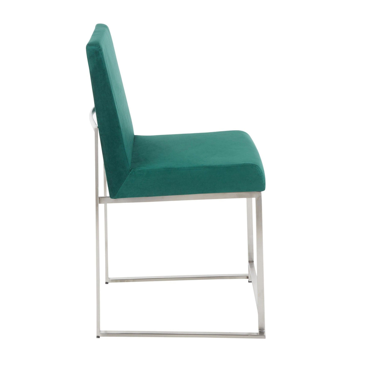 Fuji - High Back Dining Chair - Stainless Steel (Set of 2)