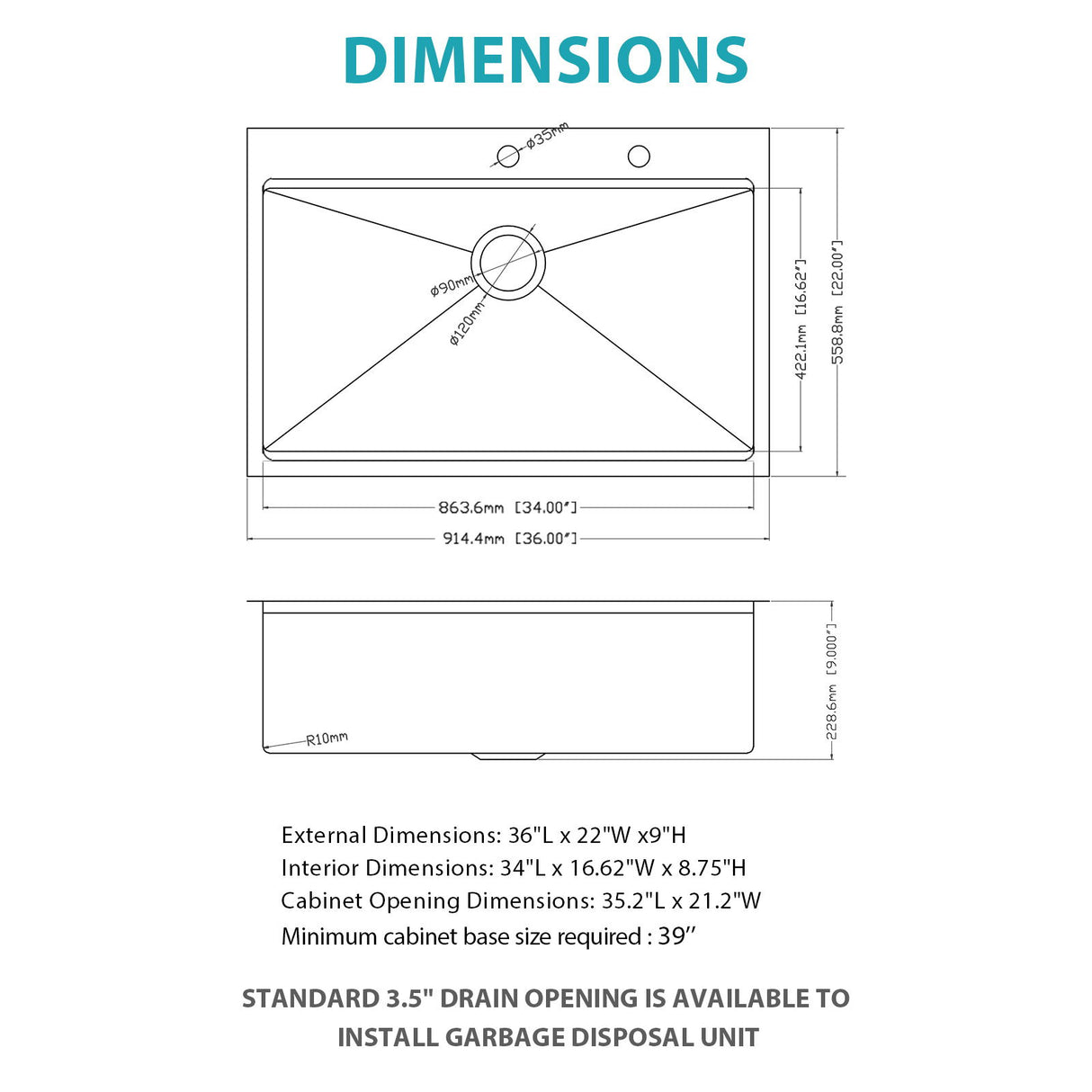 Drop In Workstation Sink Topmount Single Bowl With Pull Out Faucet And Soap Dispenser - Gunmetal Black