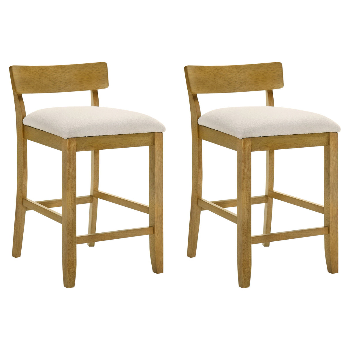Merie - Modern Transitional Wood Counter Height Kitchen Bar Stool