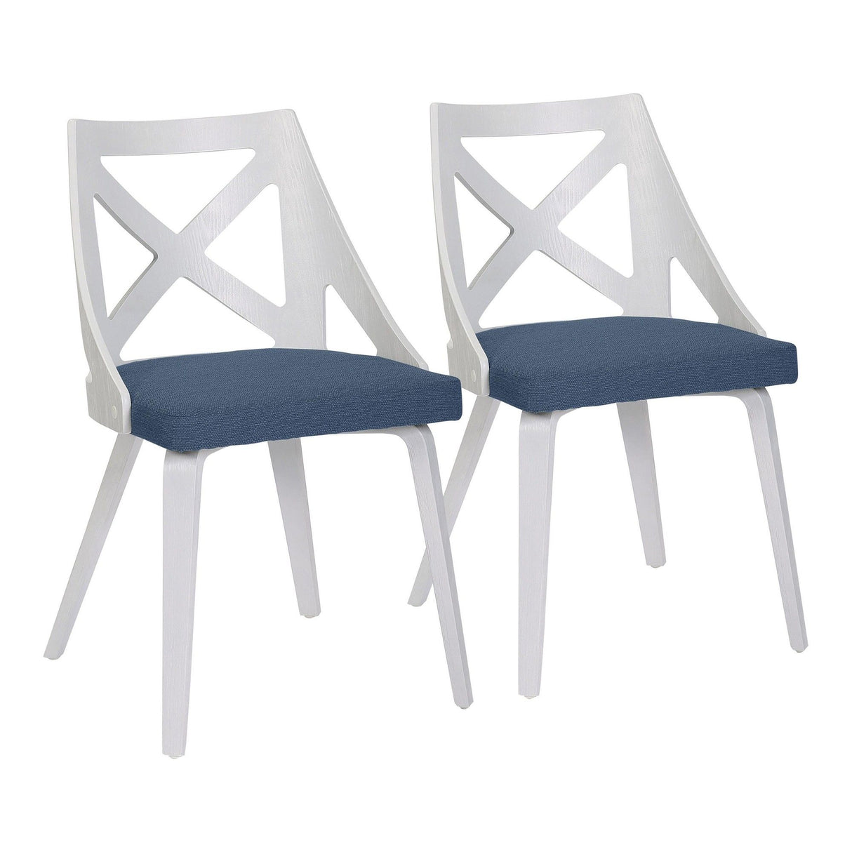 Charlotte - Farmhouse Chair (Set of 2) - White Textured Wood