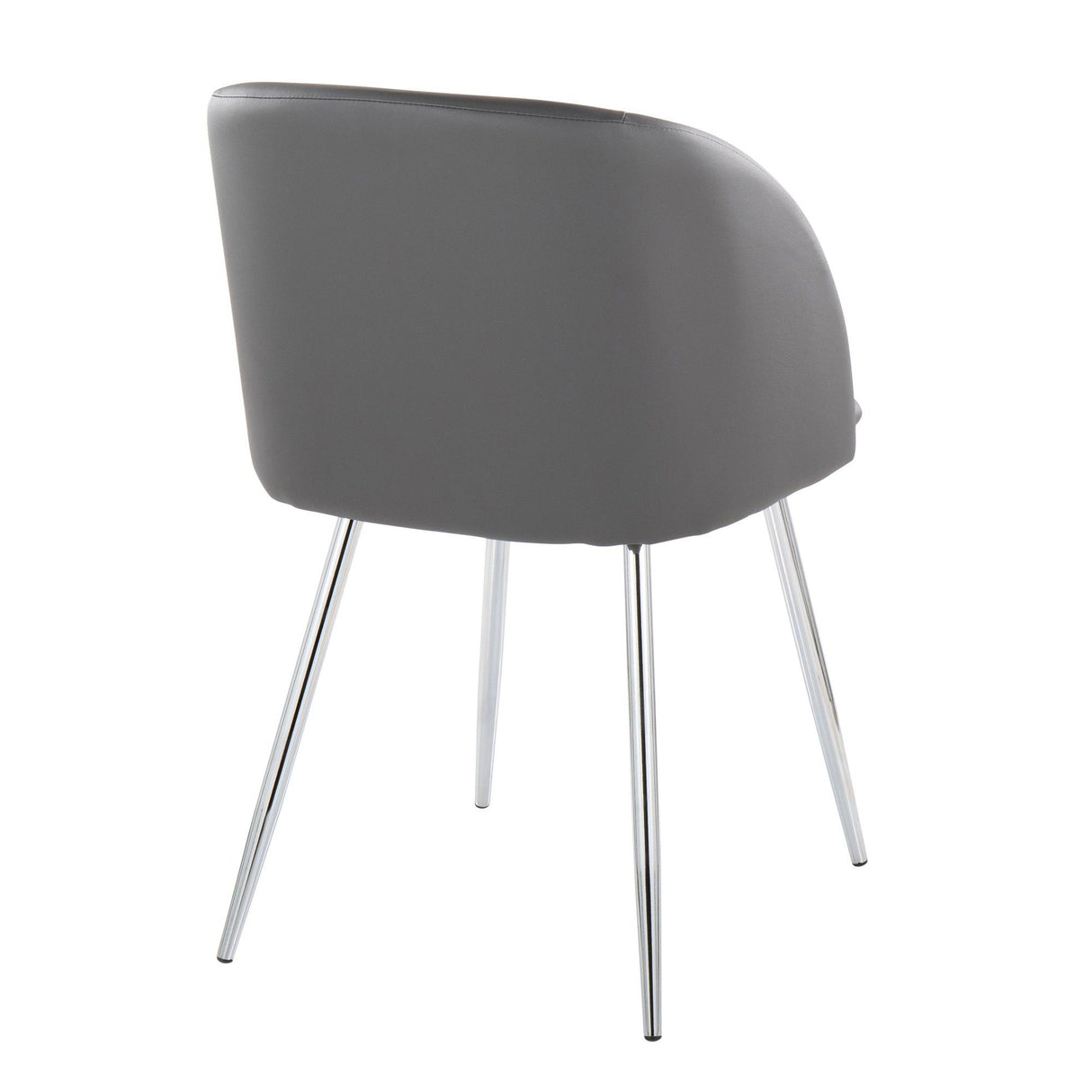 Luna - Contemporary Chair (Set of 2) - Chrome Legs