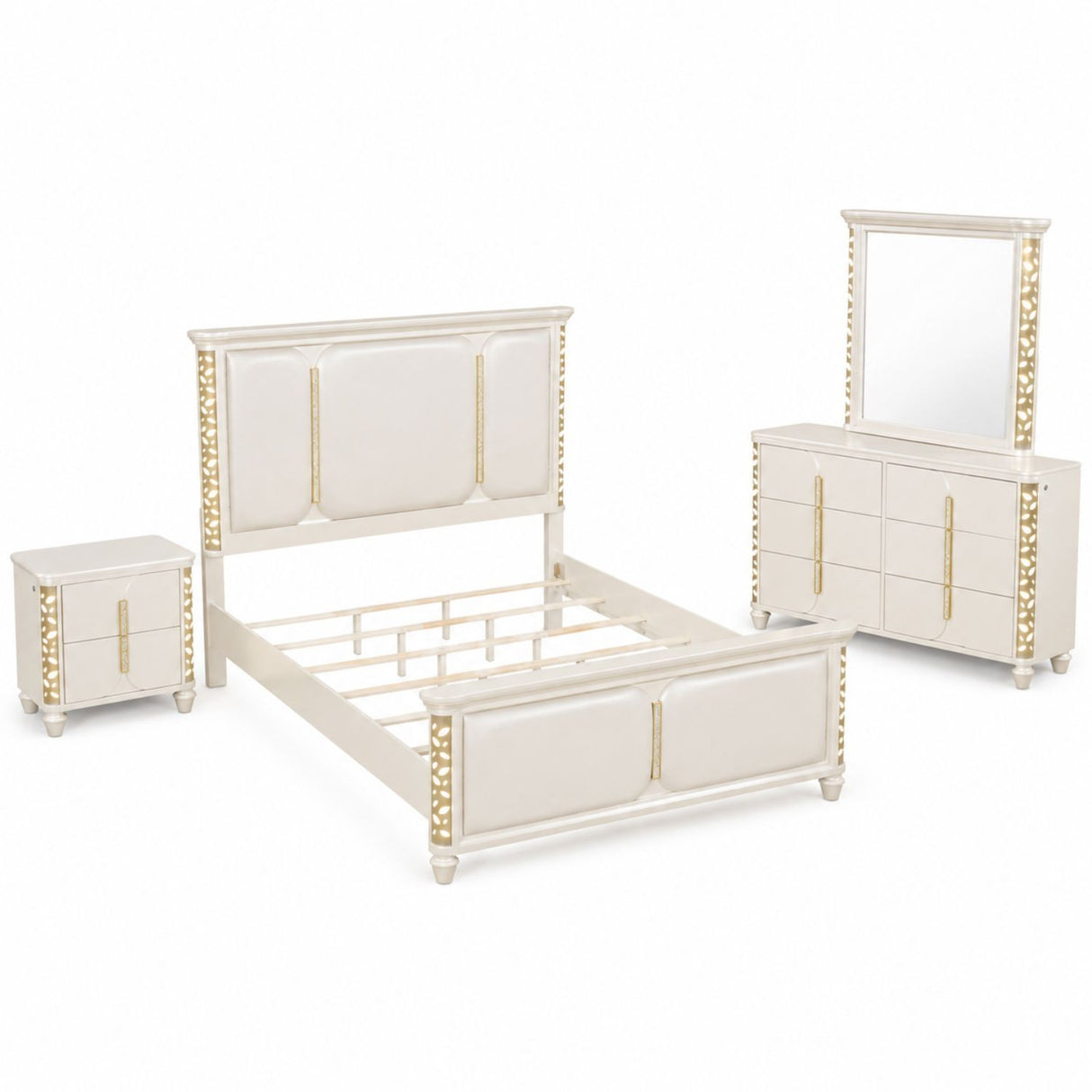 Cinderella - Bedroom Set With LED