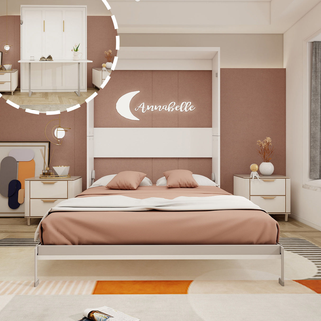 Multifunctional Vertical Murphy Wall Bed