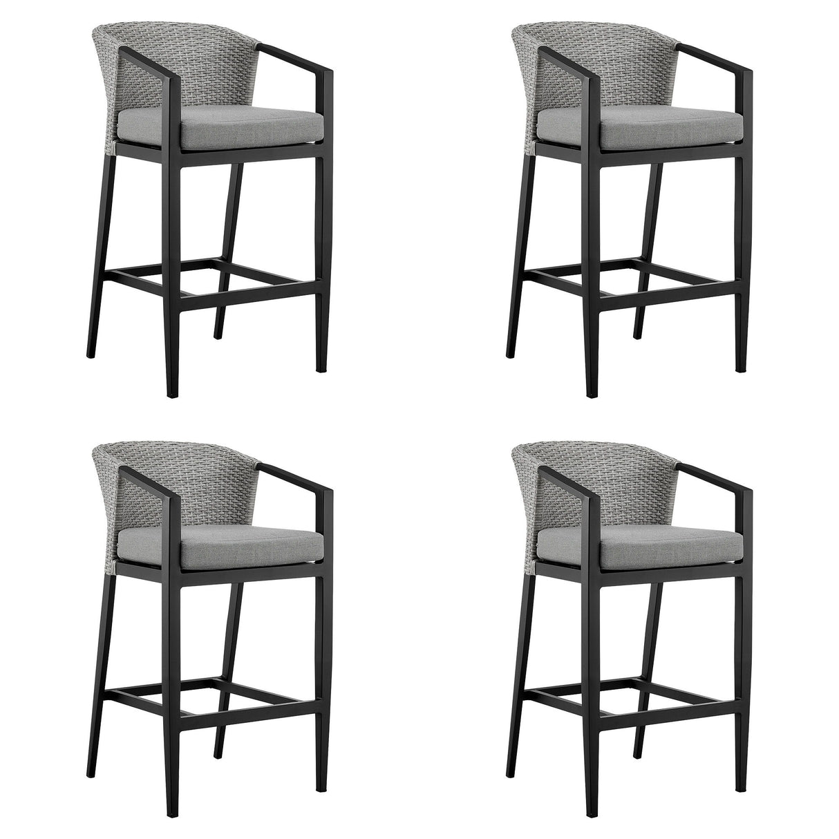 Palma - Outdoor Patio Counter Height Bar Stool Set