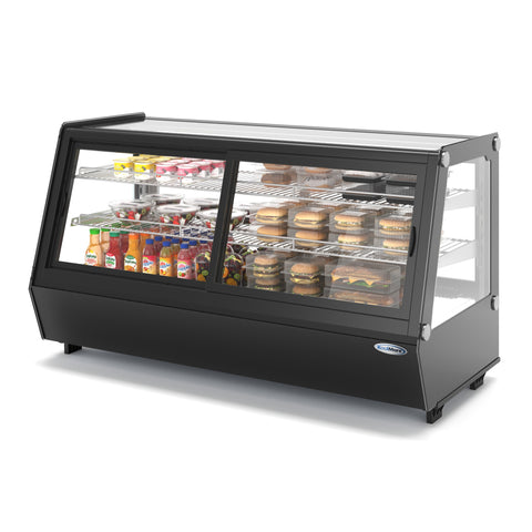 48 in. Self-Service Countertop Display Refrigerator in Black (CDC-250-BK)