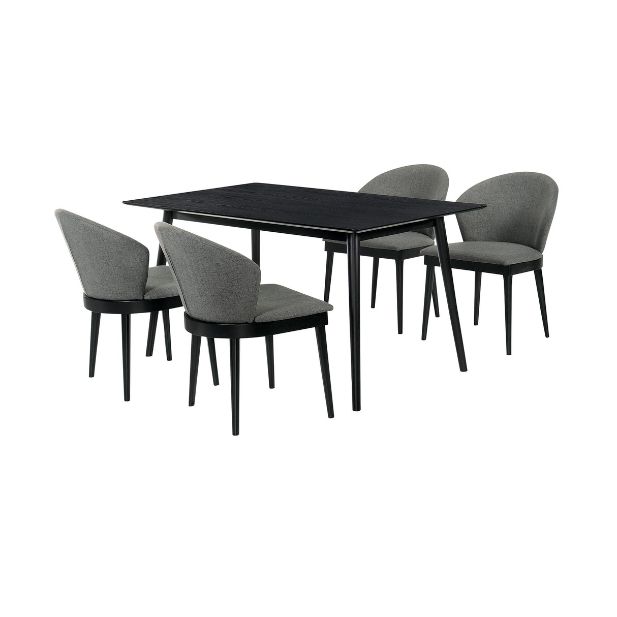 Westmont - 5 Piece Dining Set - Charcoal / Black