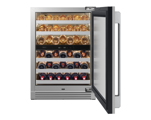 Dacor DRW24G7500APDA wine cellar SteelCool interior detail