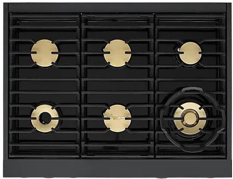 Dacor DOP36C86DLM/DA 36 inch dual fuel range graphite stainless steel - detail product photo