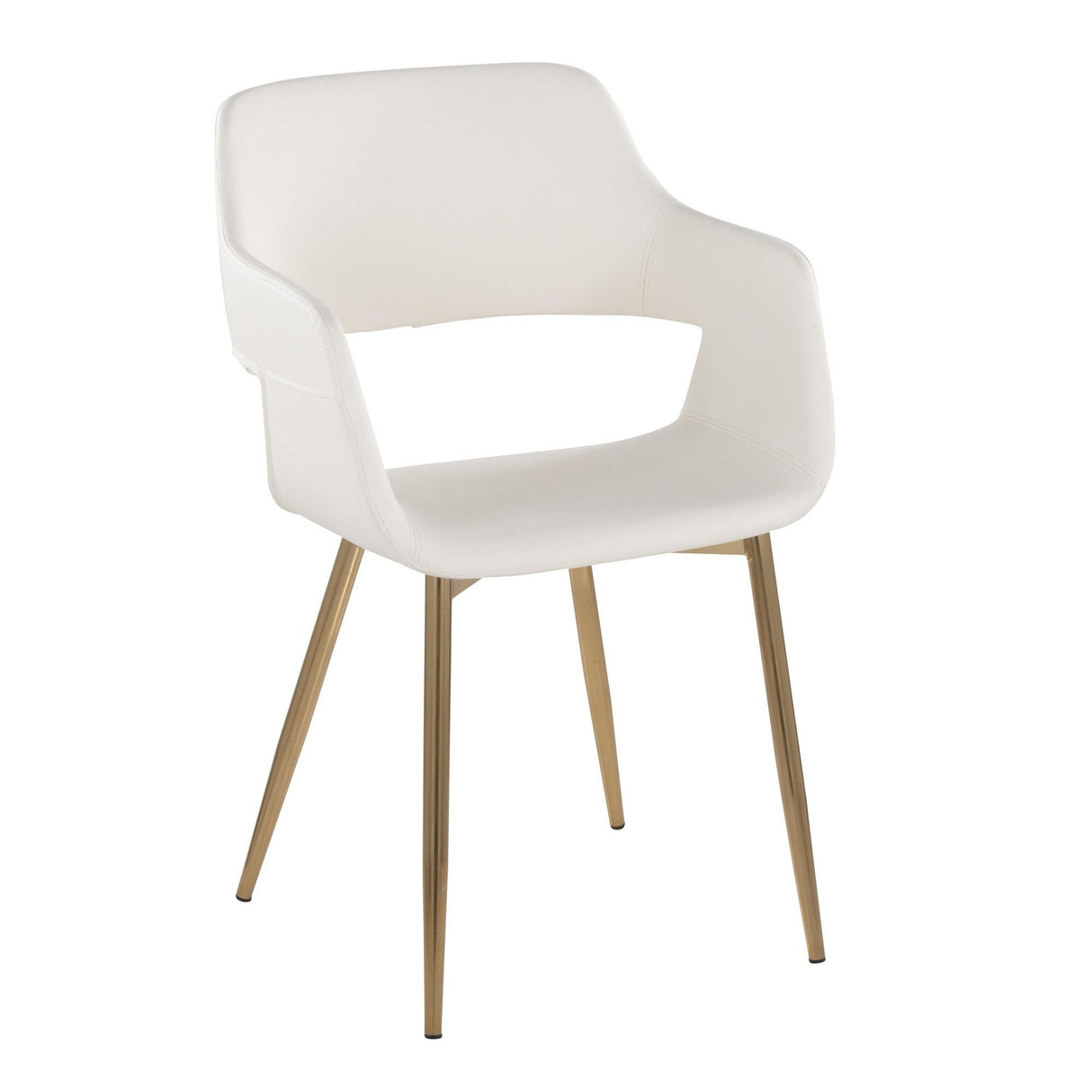 Margarite - Dining / Accent Chair - Gold Metal (Set of 2)