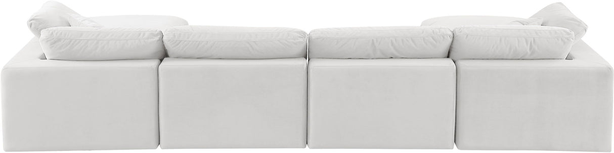 Comfy - 6 Piece Velvet Modular Double Chaise Sectional