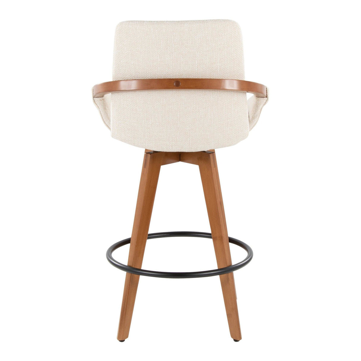 Cosmo - Fixed-Height Counter Stool - Walnut Bamboo Base