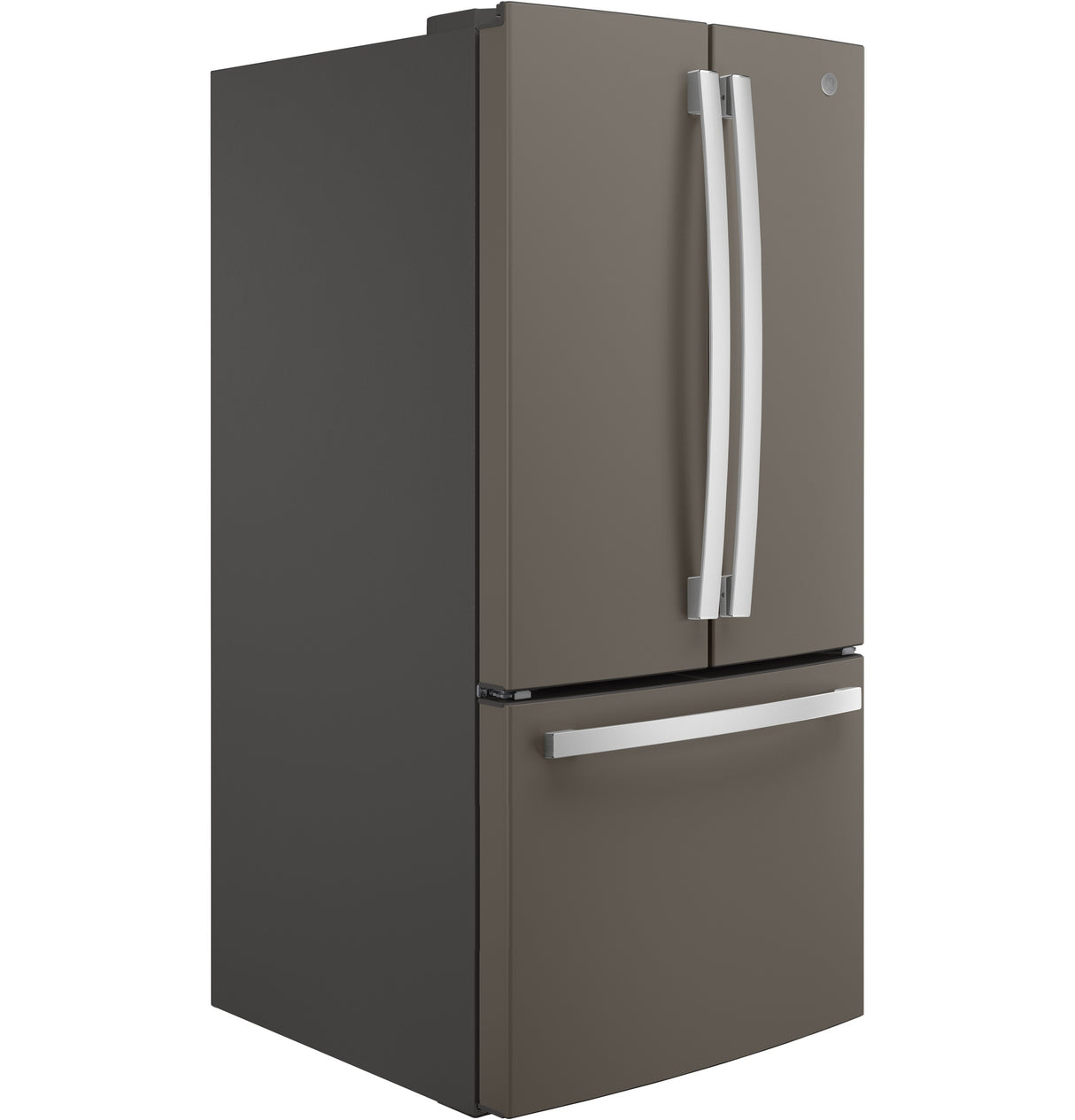 GE GNE25JMKES - 33 in. 24.7 cu. ft. French Door Refrigerator with Internal Water Dispenser - Fingerprint Resistant Slate