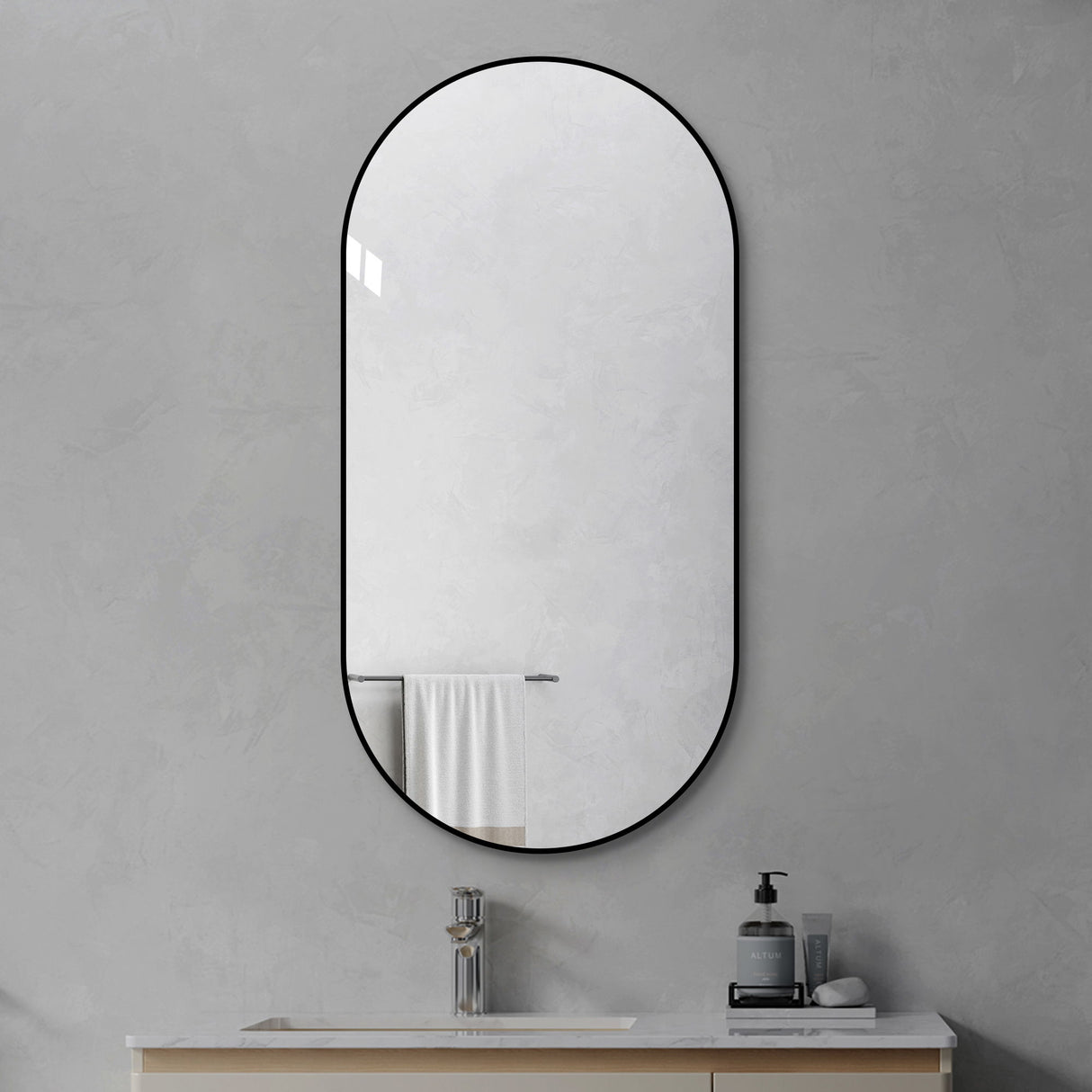 Modern Framed Bathroom Vanity Mirror