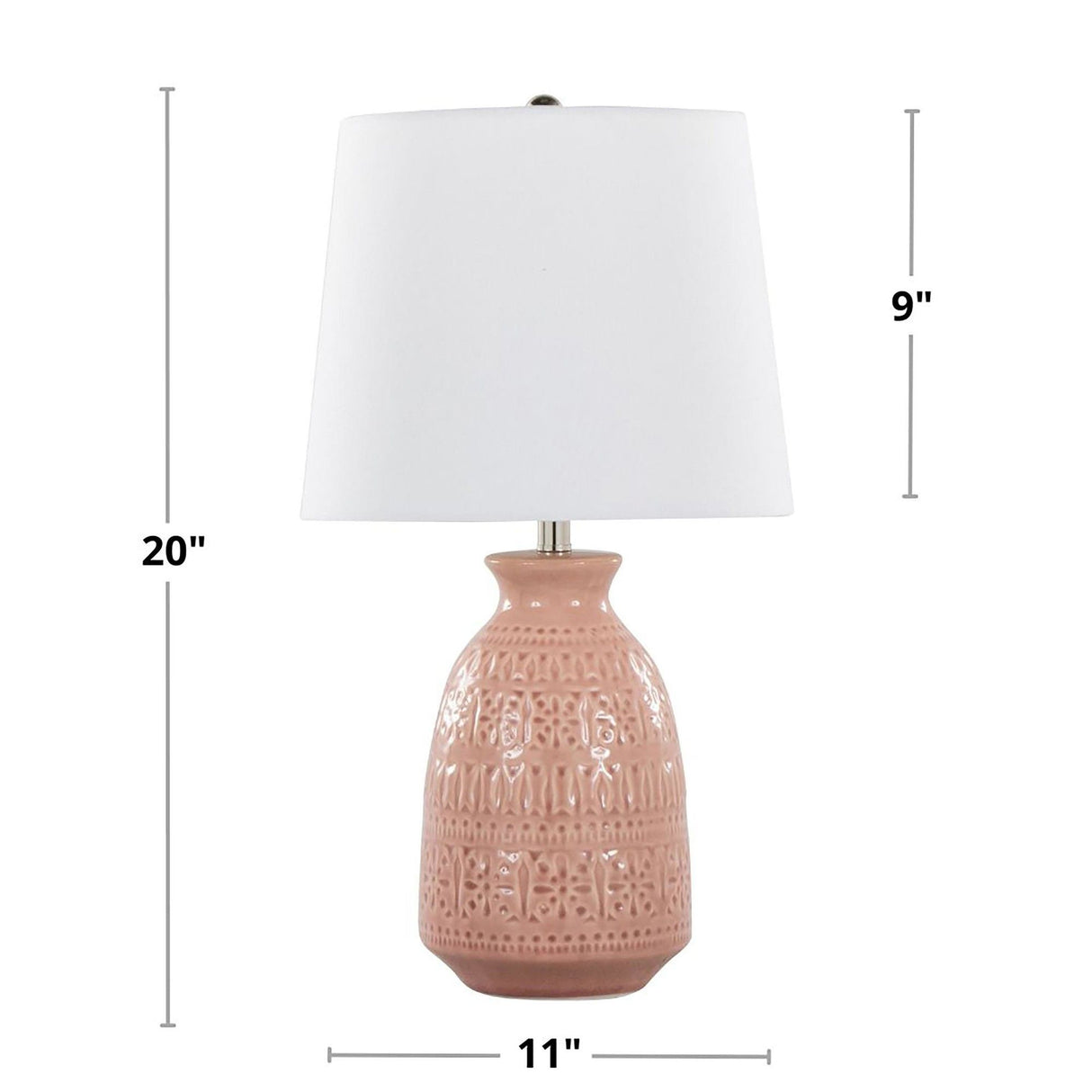 Claudia - 20" Ceramic Accent Lamp (Set of 2)