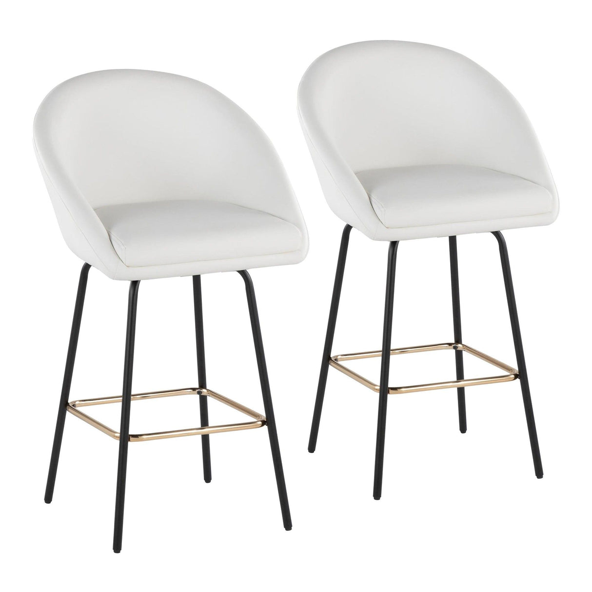 Matisse - Fixed-Height Counter Stool (Set of 2) - Black Metal