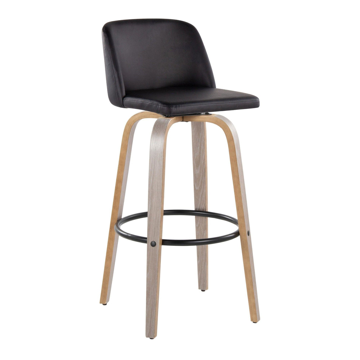 Toriano - 30" Fixed-Height Fabric Barstool (Set of 2)