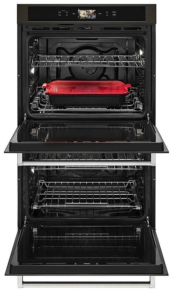 KitchenAid KODE900HBS double wall oven angle