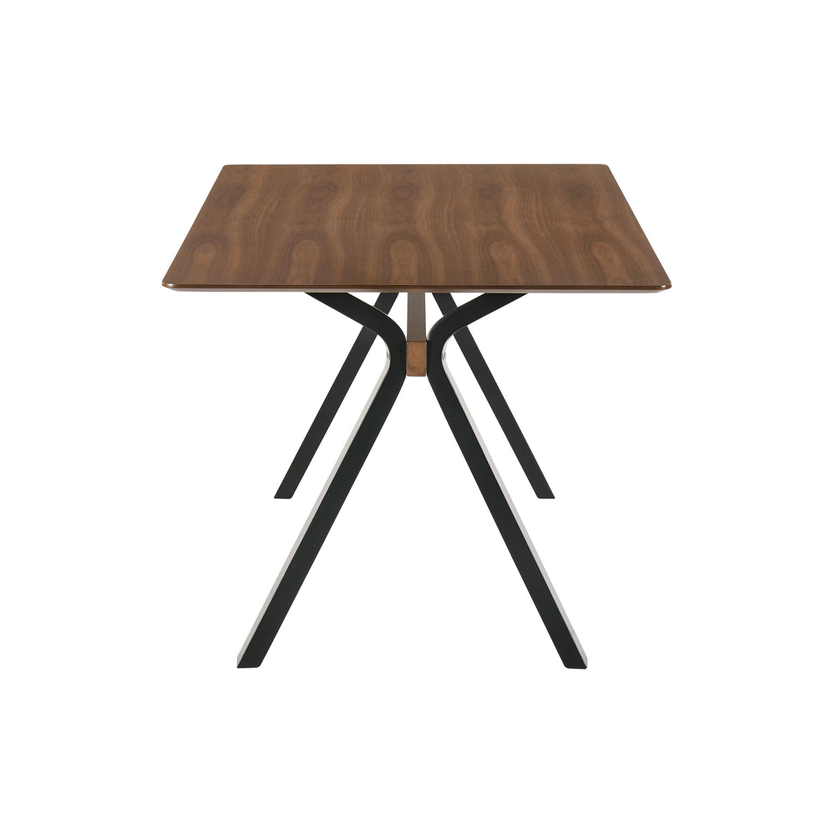 Laredo - Mid-Century Modern Dining Table - Walnut / Black