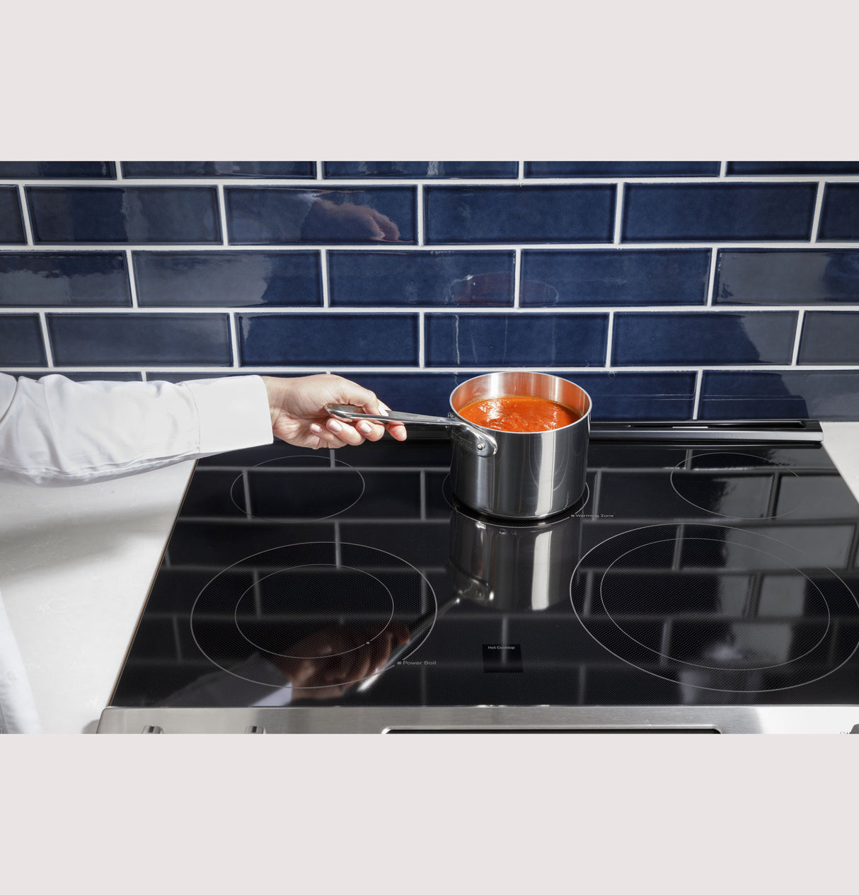 GE JSS86SPSS - 30 in. 6.6 cu. ft. Air Fry True European Convection Double Oven Slide-In Electric Range with Smoothtop Burners - Stainless Steel