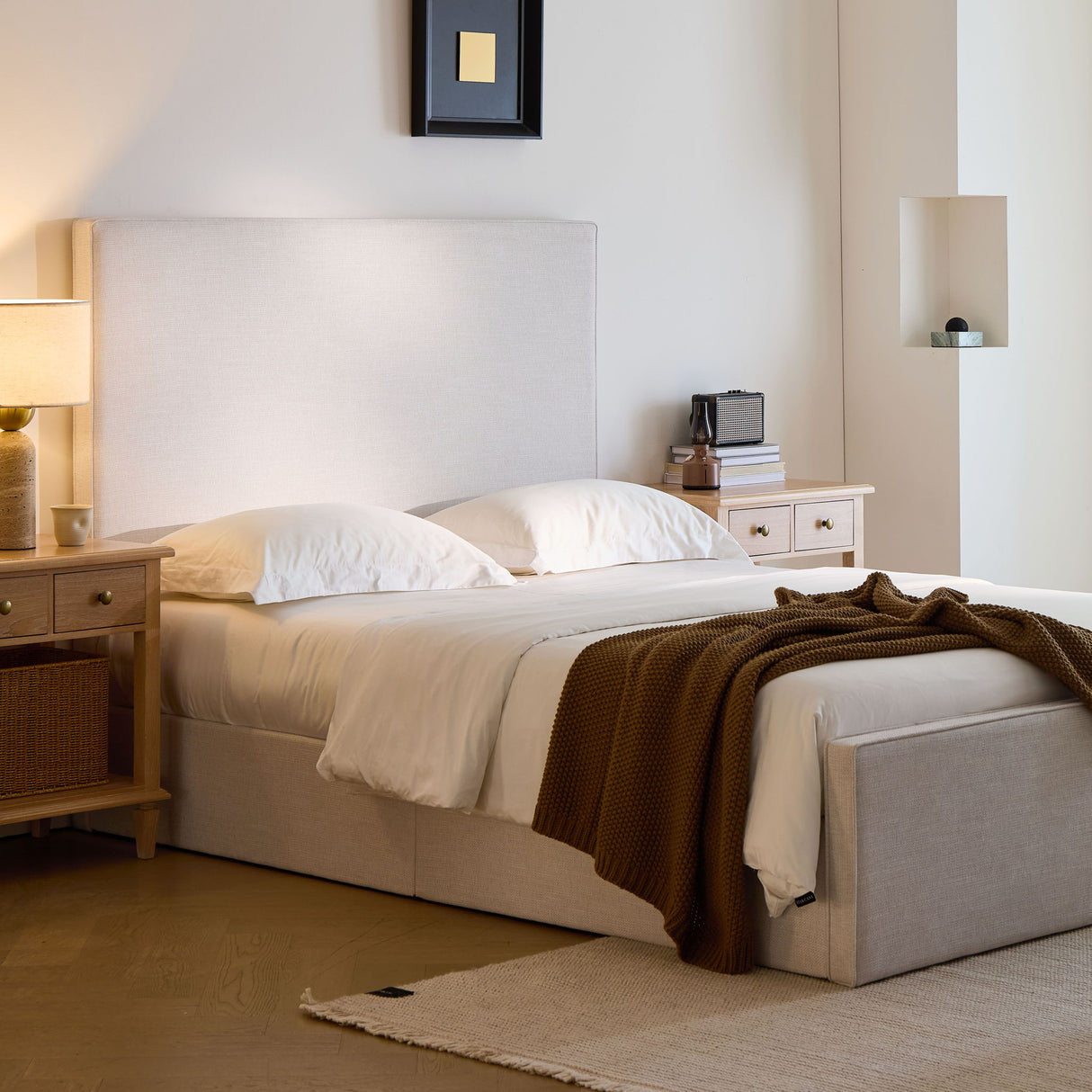 Lucas - Tall Headboard Upholstered Bed