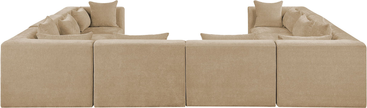 Stellar - 8 Piece Chenille Fabric Upholstered Modular Sectional