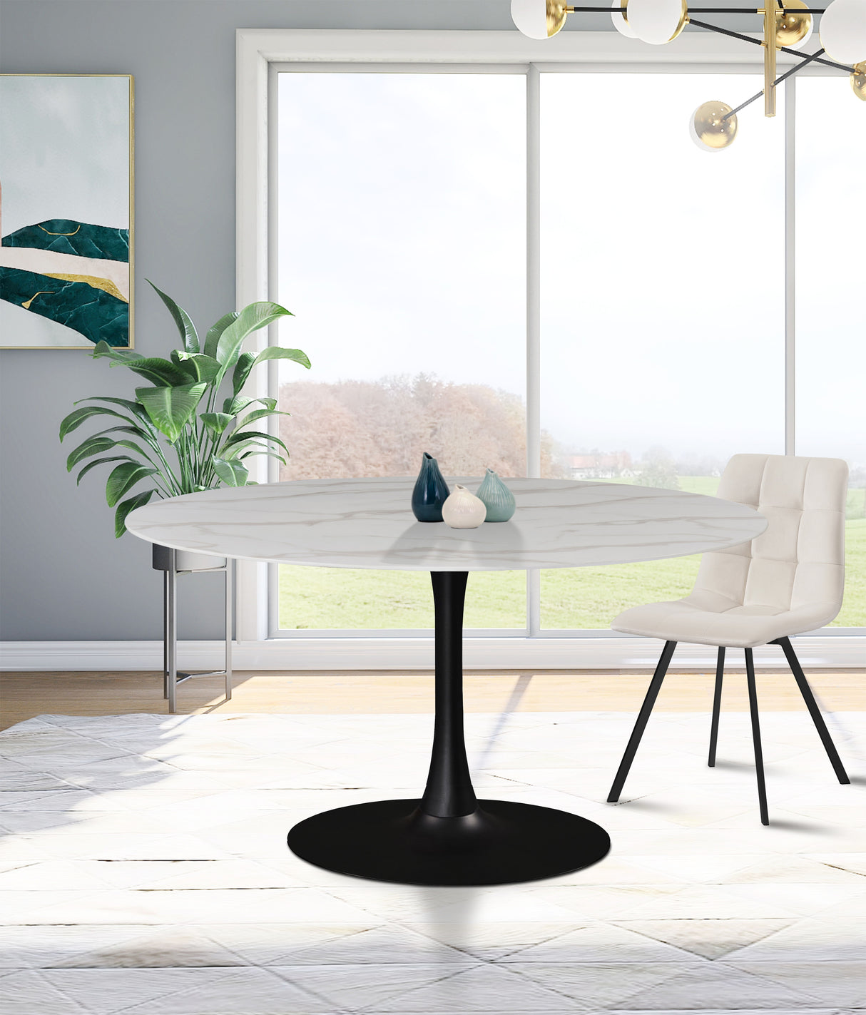 Tulip - Two Tone Dining Table