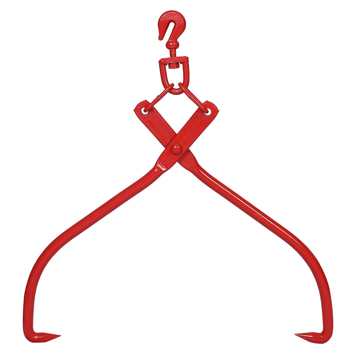 Heavy Duty Log Lifting Tongs Grapple Timber Claw - Red
