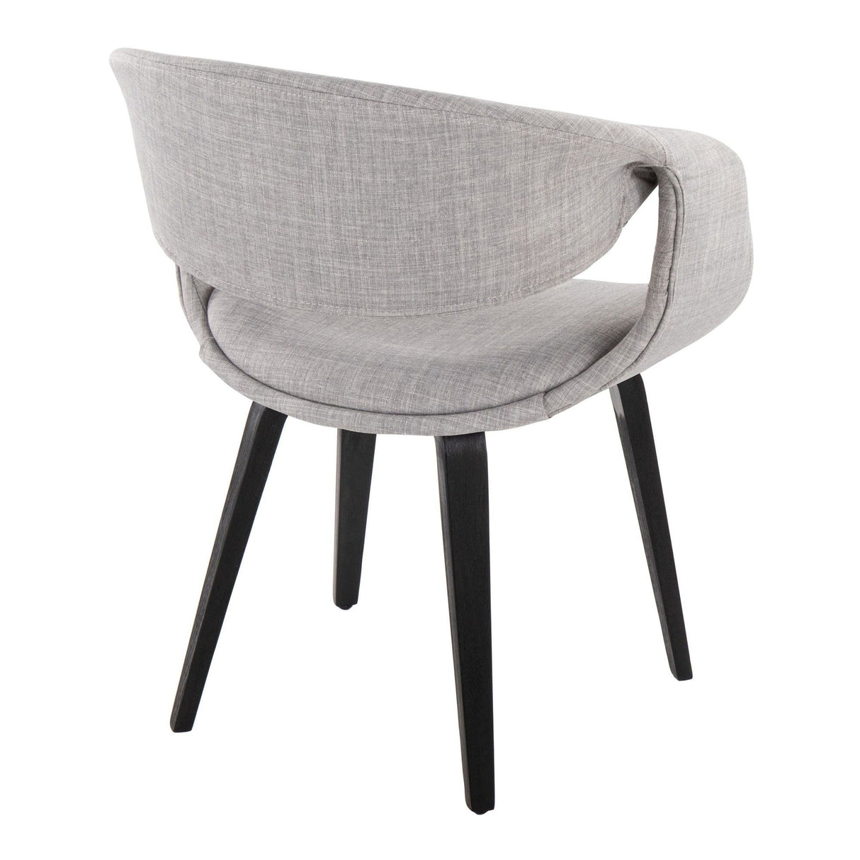 Curvo - Upholstered Chair (Set of 2) - Black Wood Legs