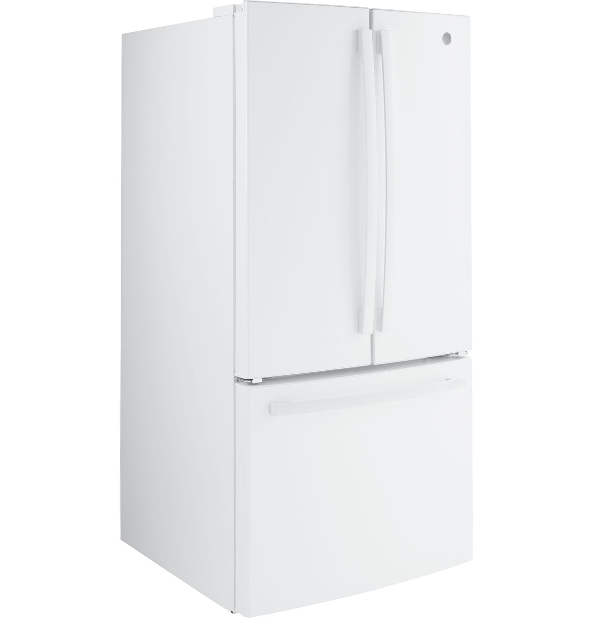 GE GNE25JGKWW - 33 in. 24.7 cu. ft. French Door Refrigerator with Internal Water Dispenser - White