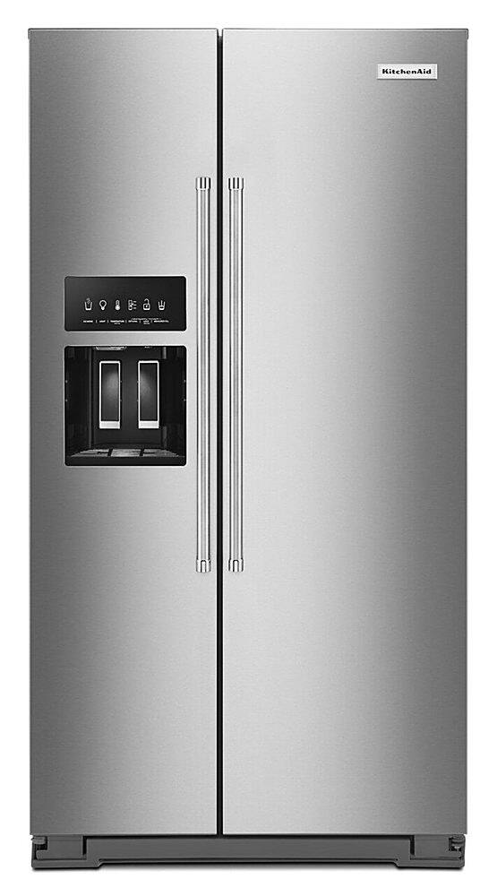 KitchenAid KRSC700HPS stainless side-by-side refrigerator front view