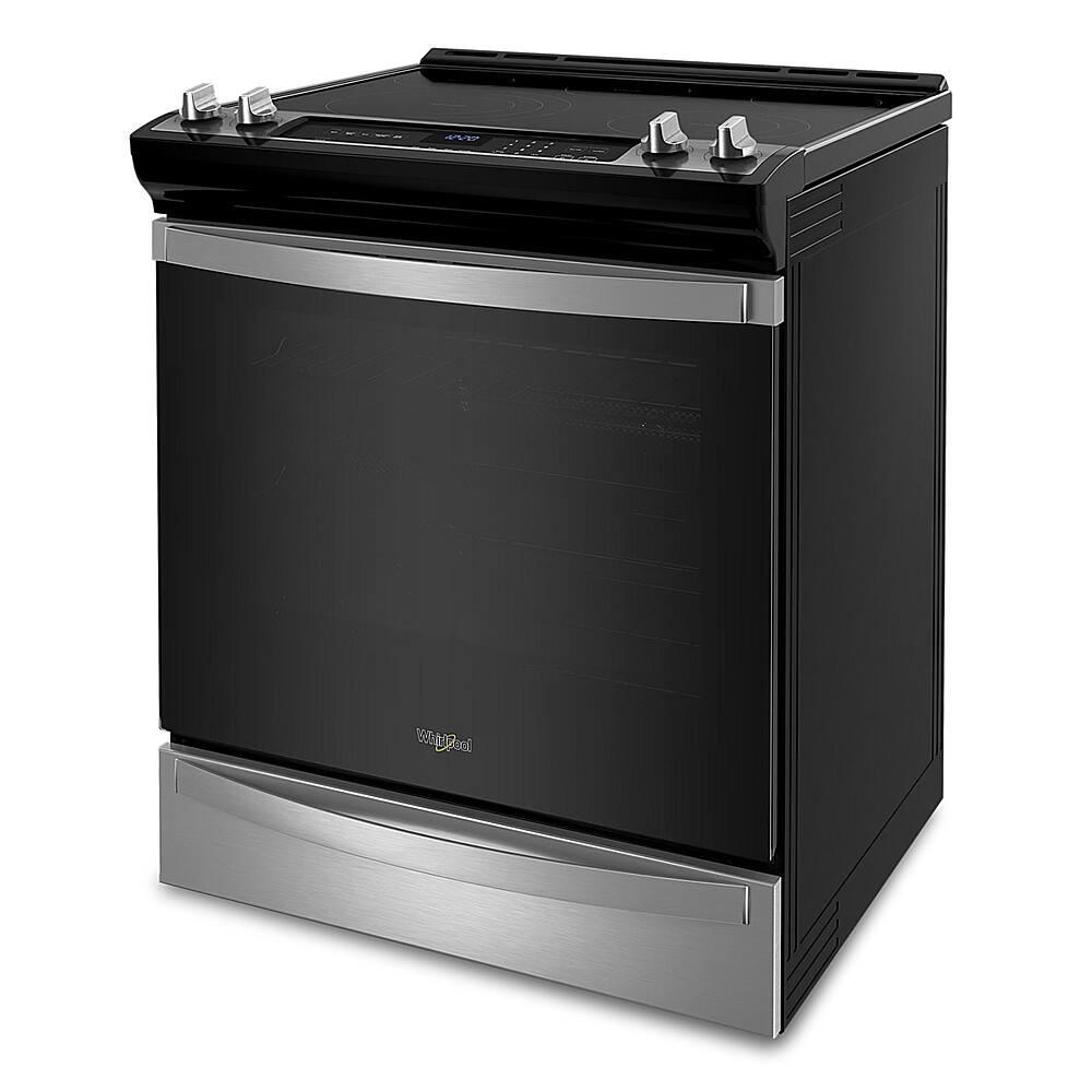 Whirlpool WEE745H0LZ cooktop detail