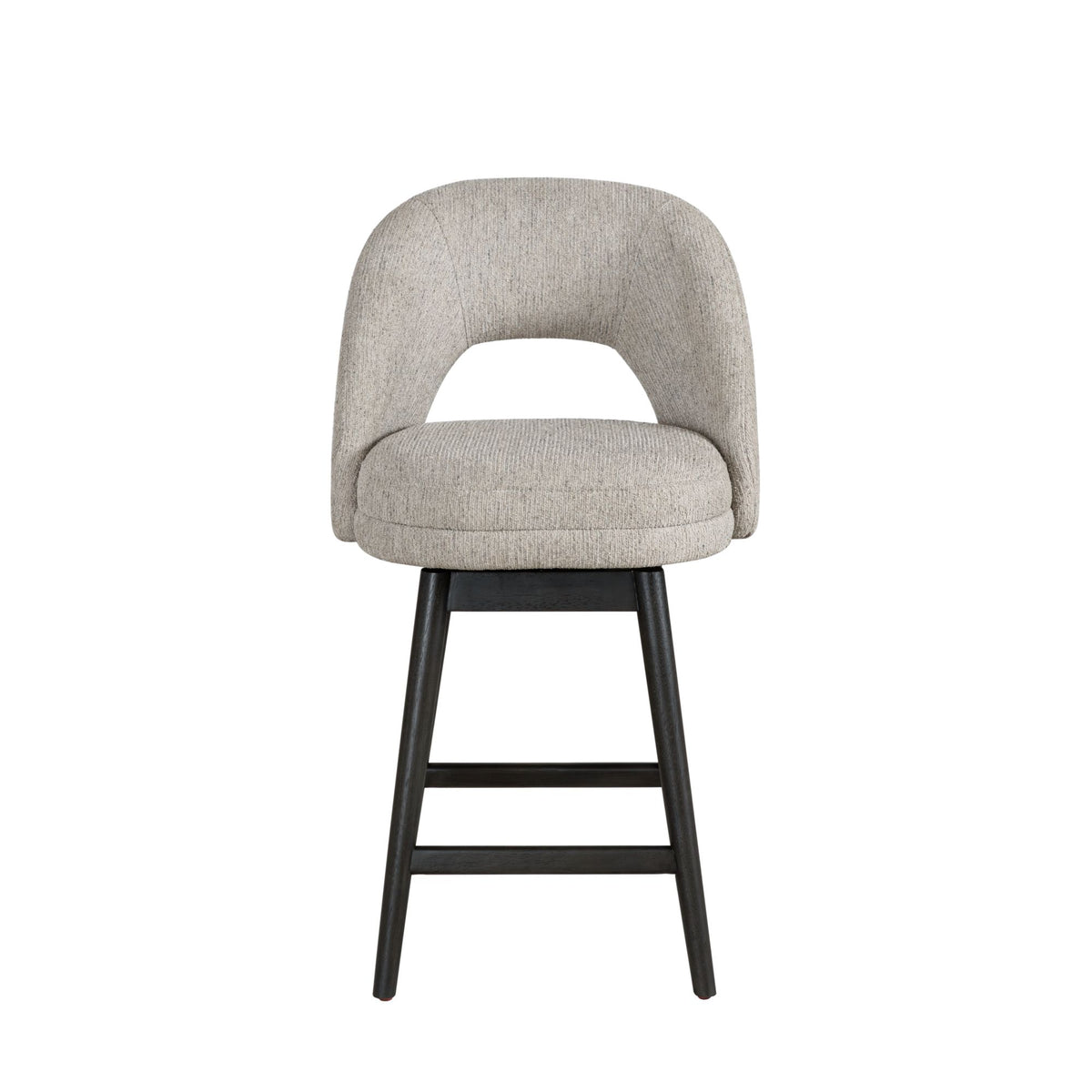 Adrian - 26" Counter Height Swivel Barstool - Morning Fog / Gray