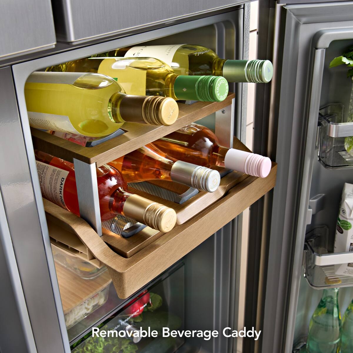 KitchenAid KRQC736RPS flexible temperature drawer
