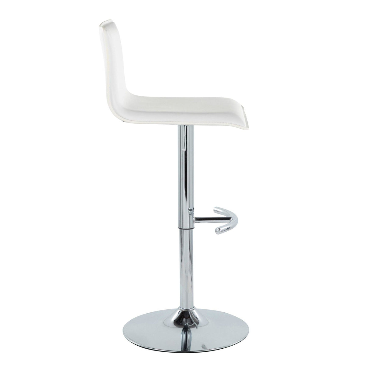 Mara - Adjustable Barstool (Set of 2) - Chrome Metal