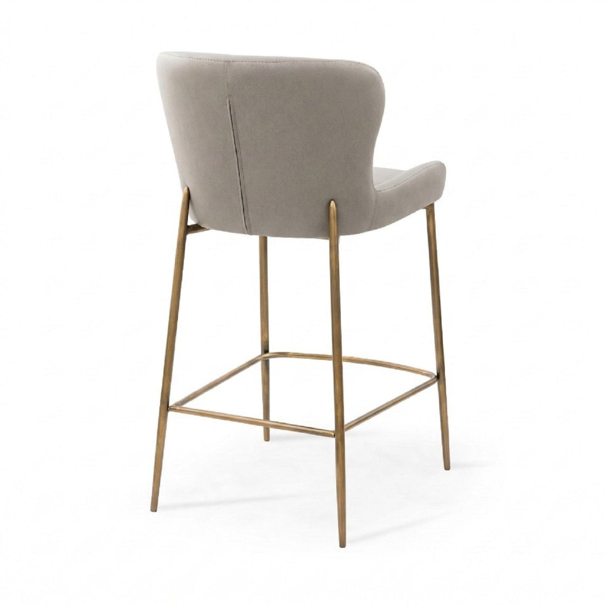 Modern Counter Stool With Upholstered Seat