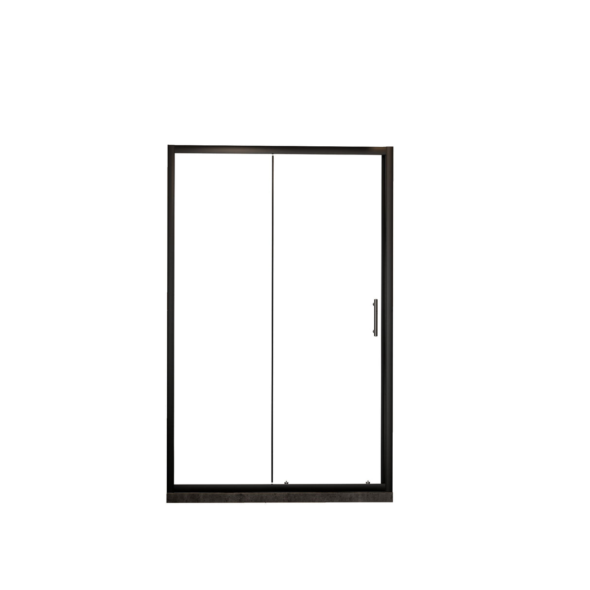 Single Sliding Shower Door, Thick Clear Tempered Glass Shower Door With Stainless Steel Handle