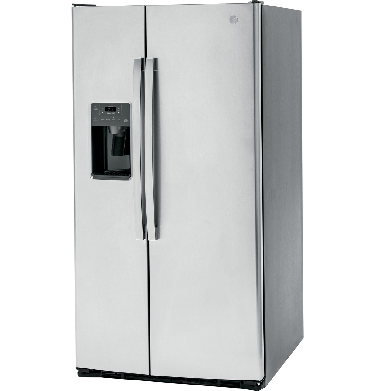 GE GSE25GYPFS - 36 in. 25.3 cu. ft. Side by Side Refrigerator with Ice & Water Dispenser - Stainless