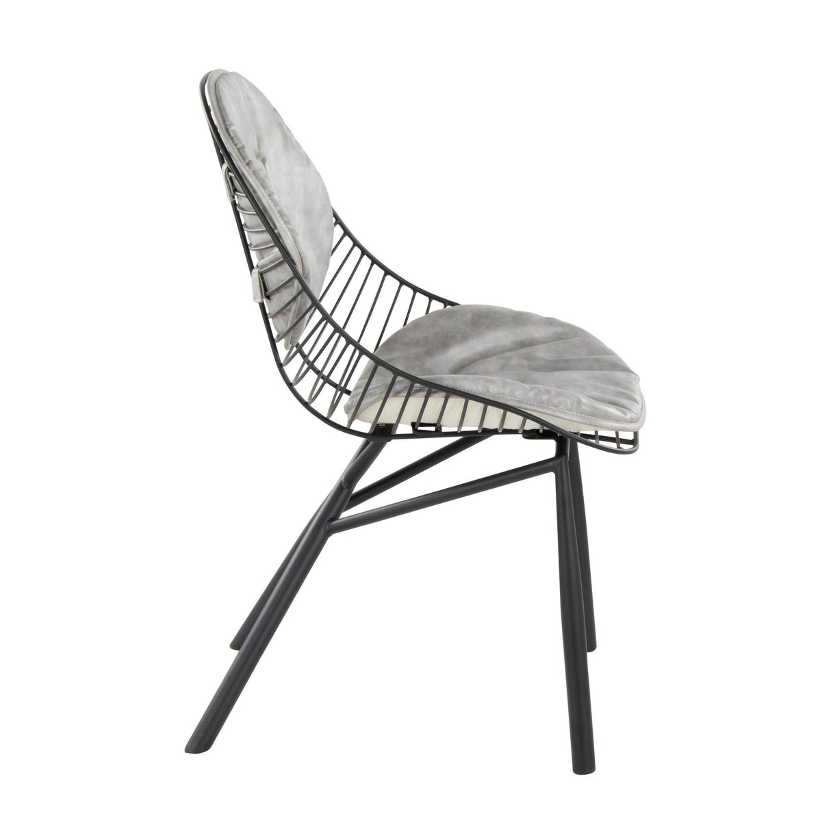 Wired - Contemporary Chair (Set of 2) - Black Metal