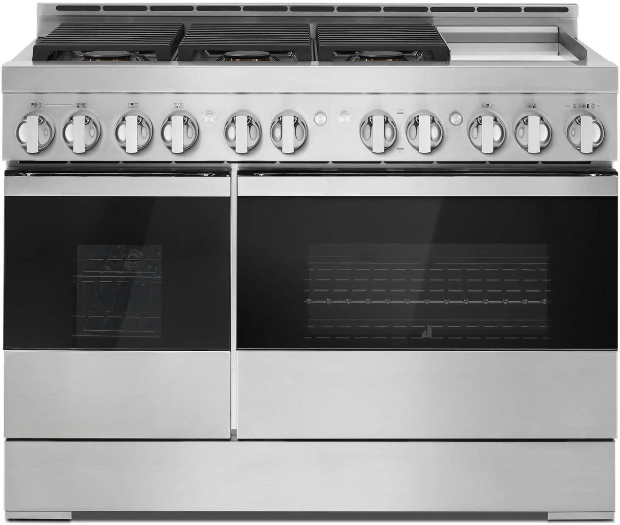 JennAir JGRP548HM 48 inch NOIR Pro-Style Gas Range Floating Glass Black
