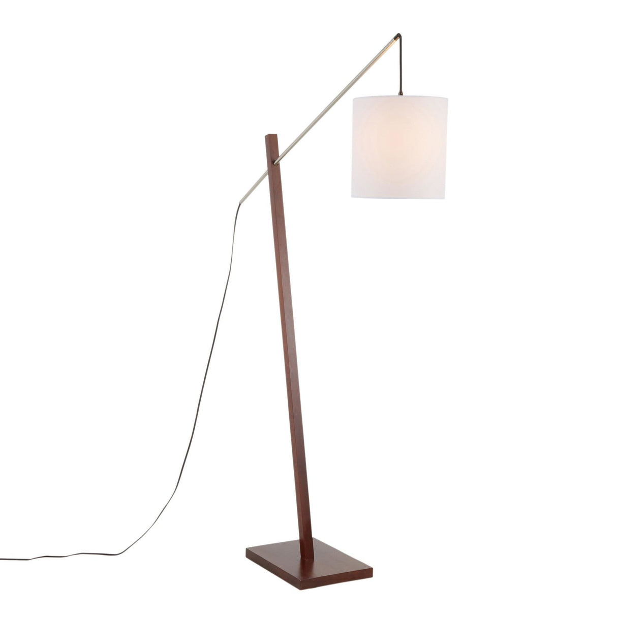 Arturo - Contemporary Floor Lamp - Walnut Wood