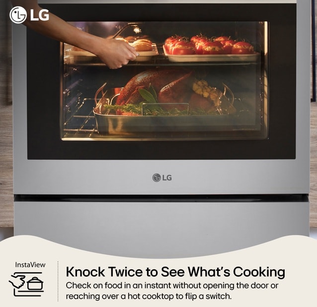 LG STUDIO LTIS7338XE oven InstaView feature
