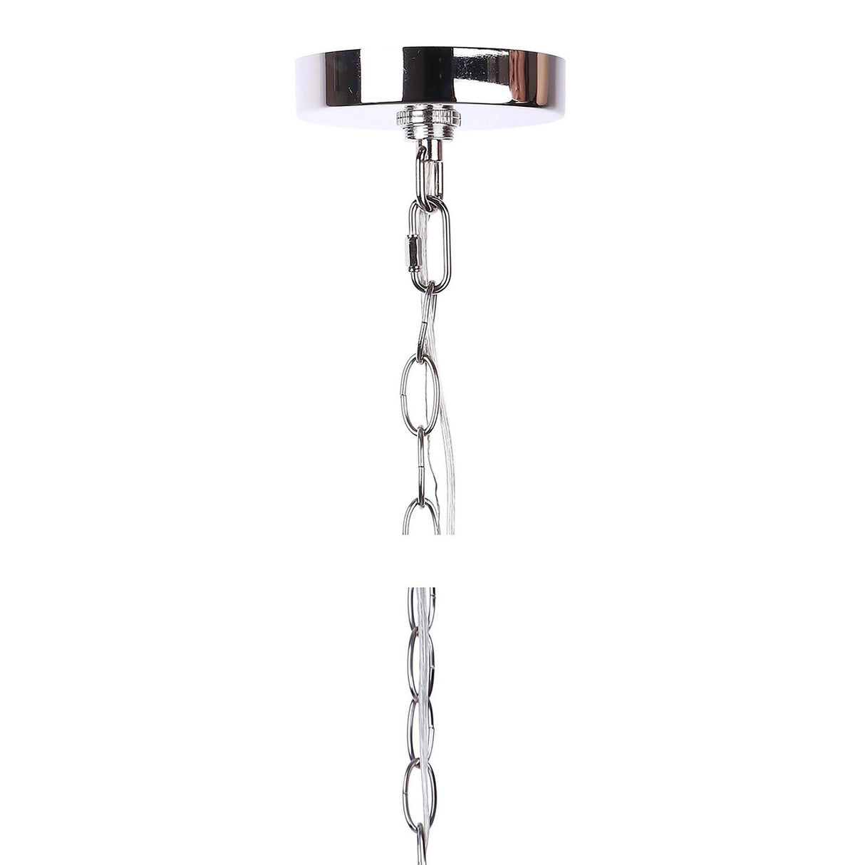 Tangier - Metal Pendant Lamp - Polished Nickel, Clear Crystal