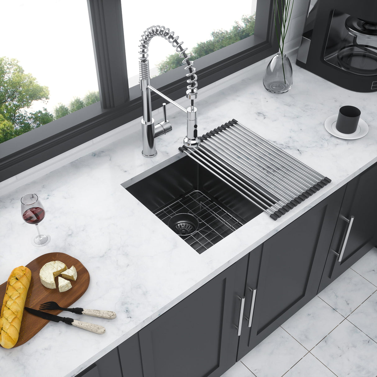Undermount Kitchen Sink With Deep Single Bowl
