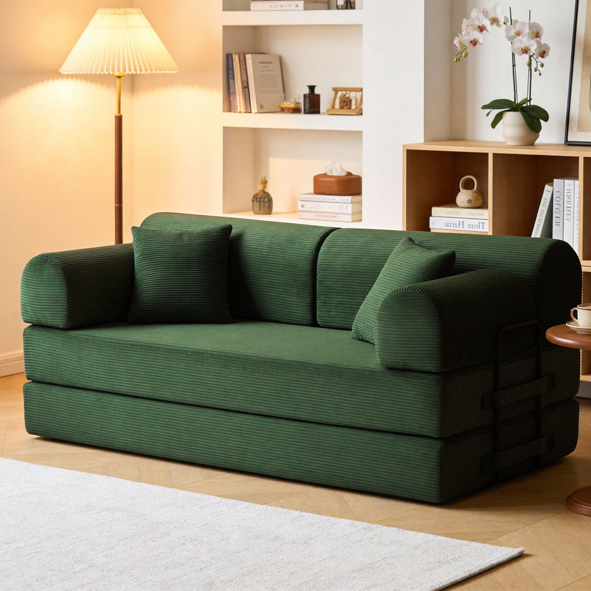 Convertible Sleeper Sofa Bed, Floor Lounge Couch For Living Room