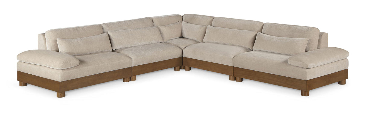 Turin - Fabric Upholstered Modular Sectional - Taupe