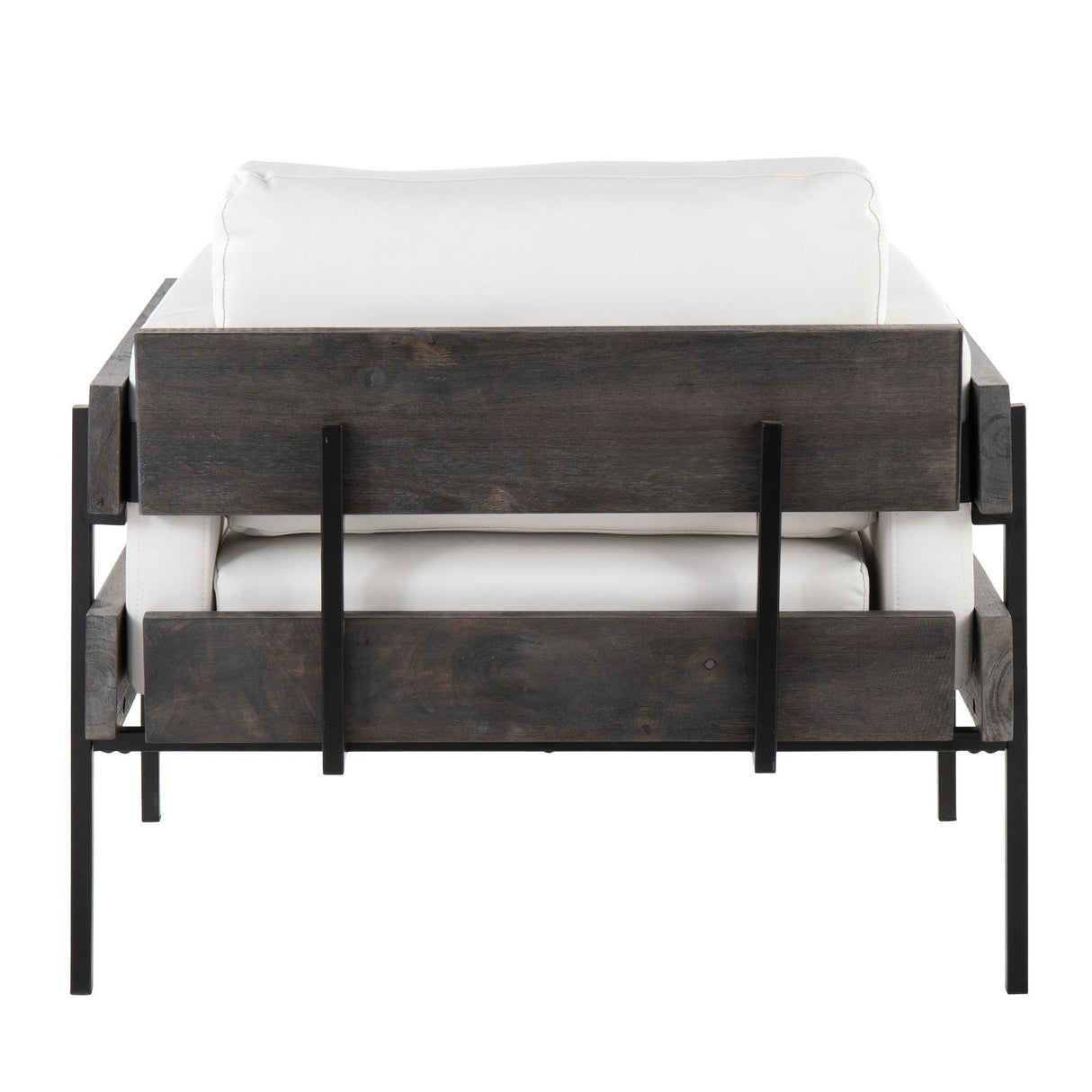 Kari - Accent Chair - White And Dark Gray