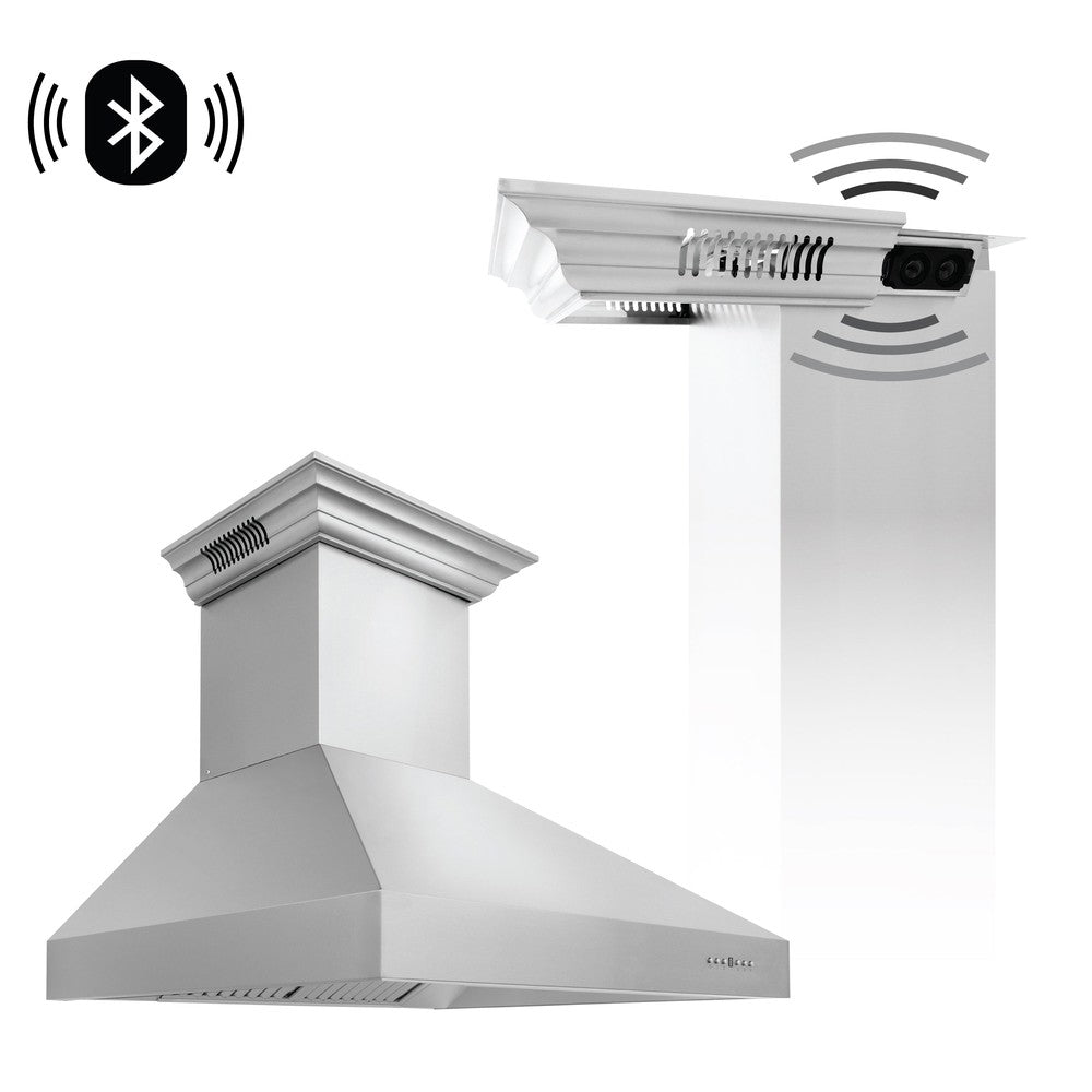 Wall Mount Range Hood with 4 Fan Speed - (697CRNBT42) -